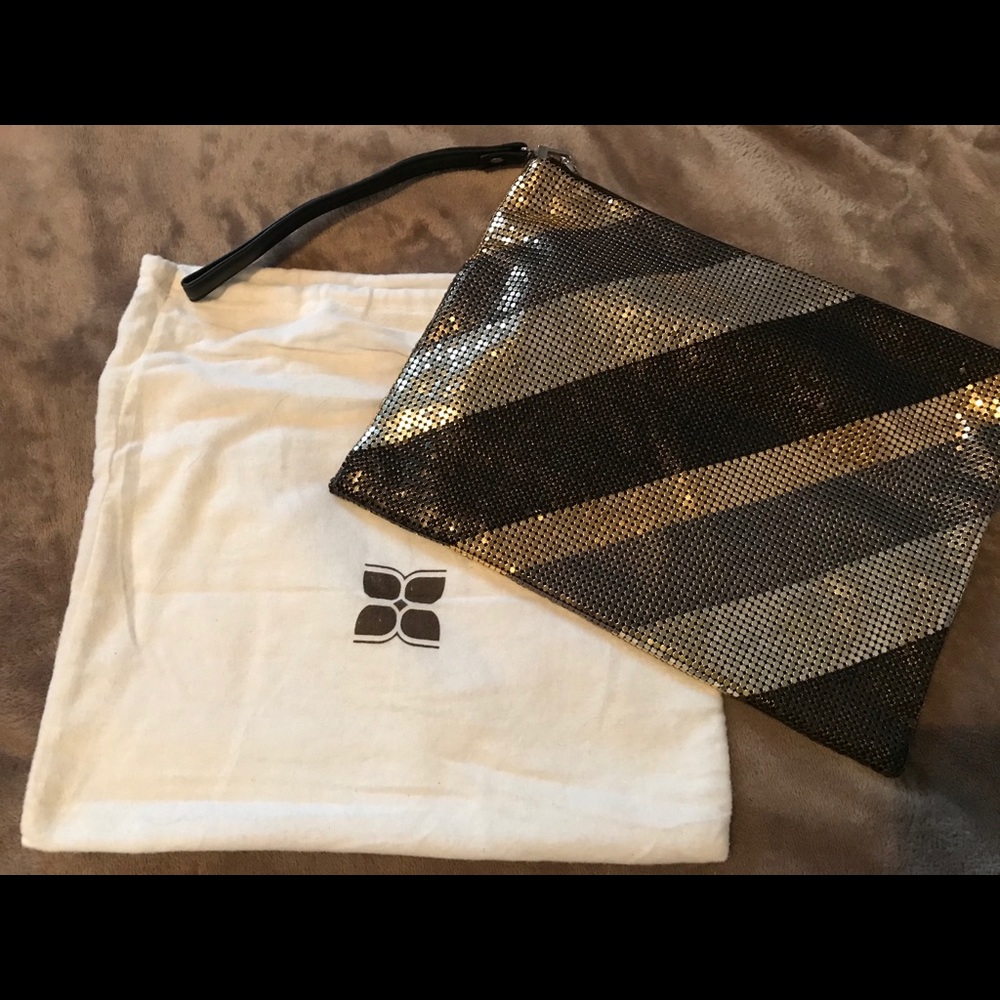 BCBG metallic clutch